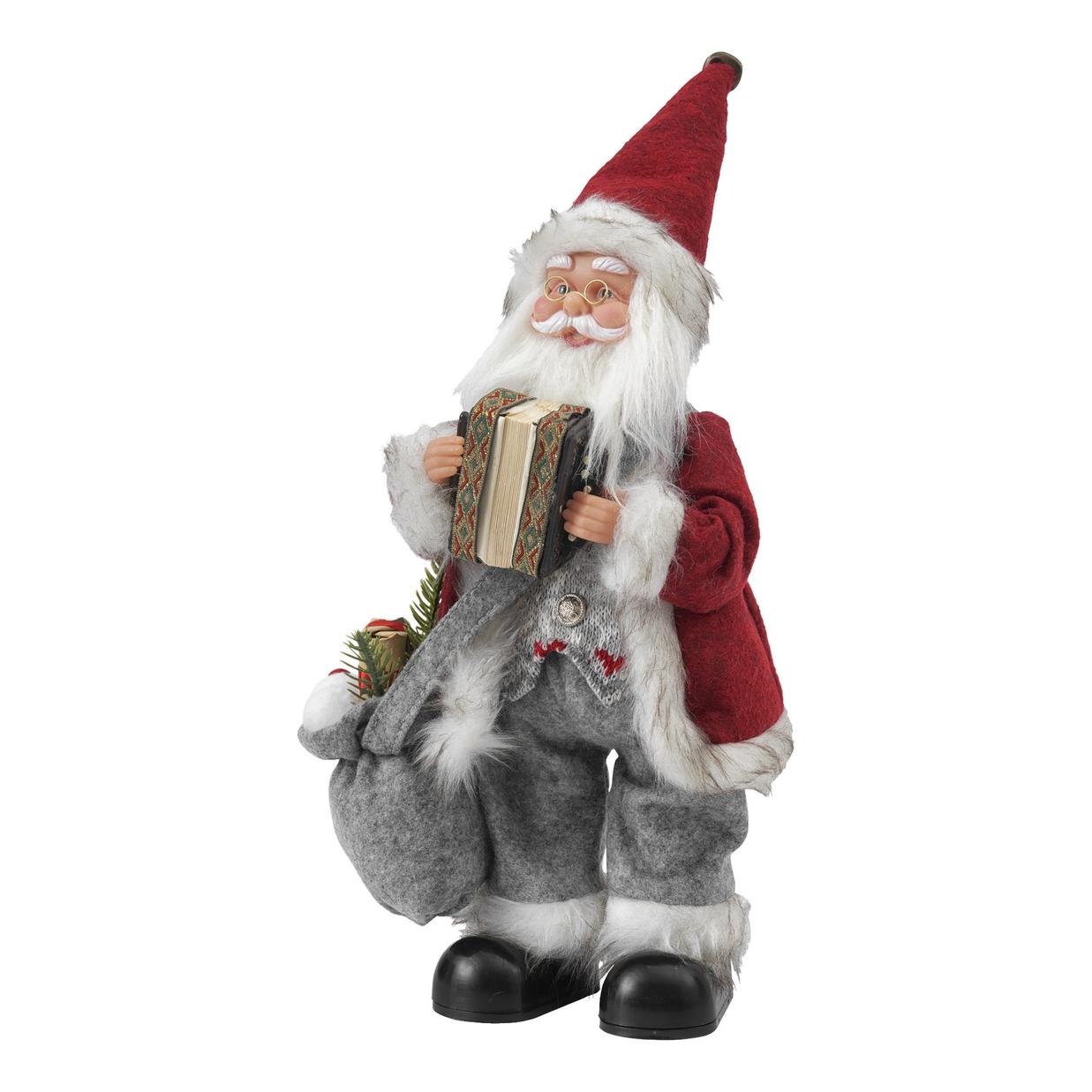 Musikspelande julTomte med dragspel 35 cm