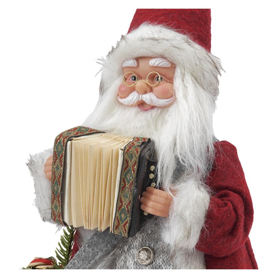 Musikspelande julTomte med dragspel 35 cm