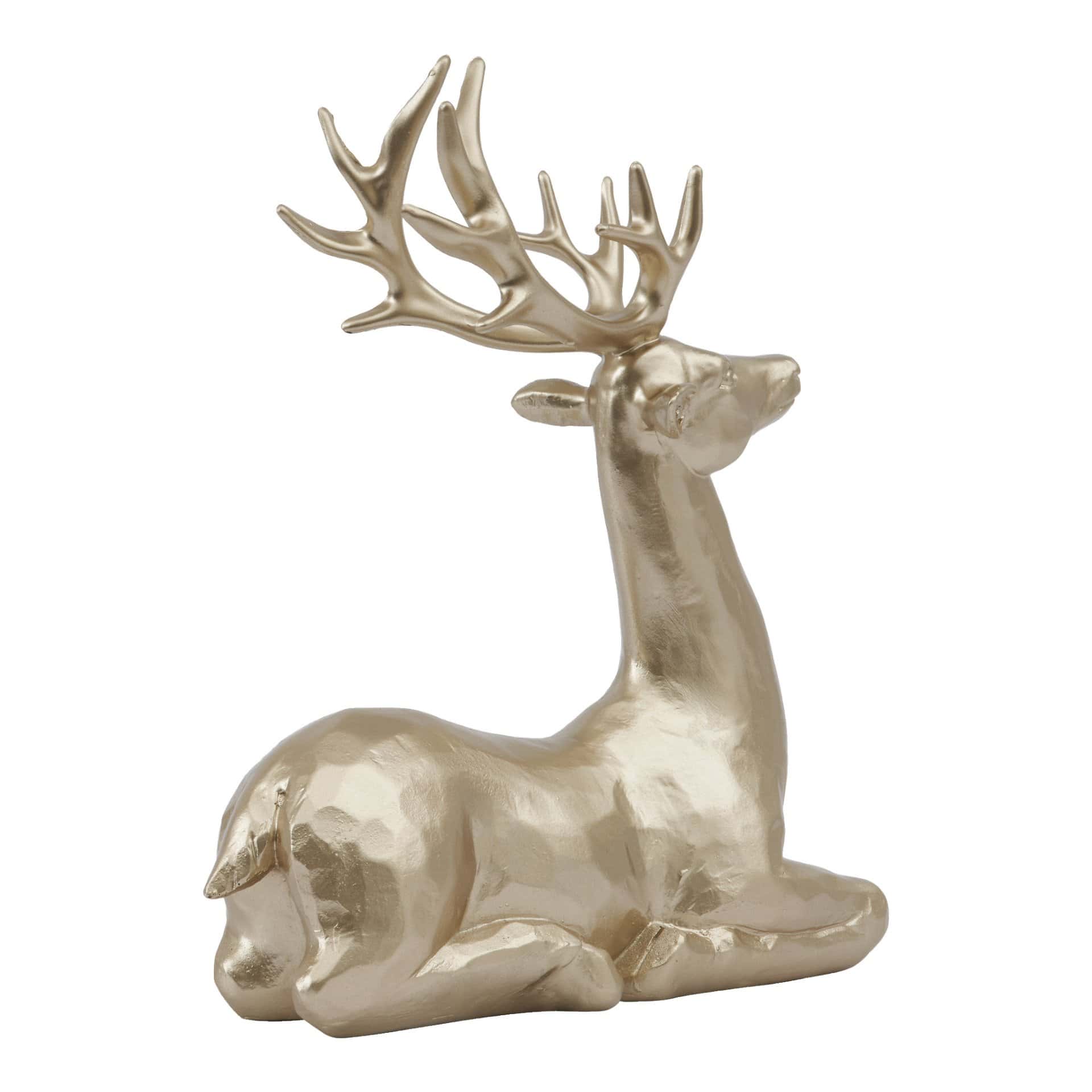 Dekorativ liggande hjort 20 cm