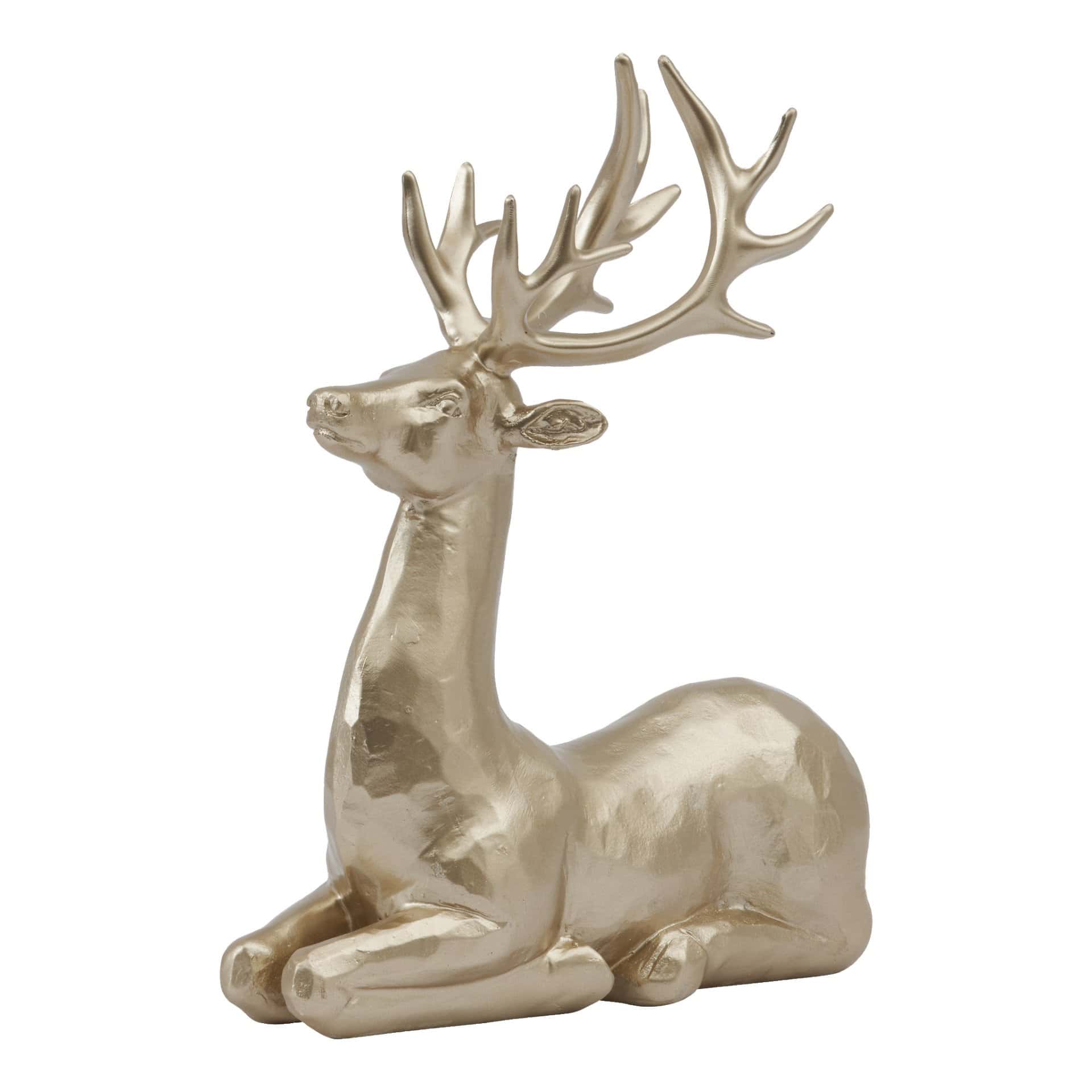 Dekorativ liggande hjort 20 cm