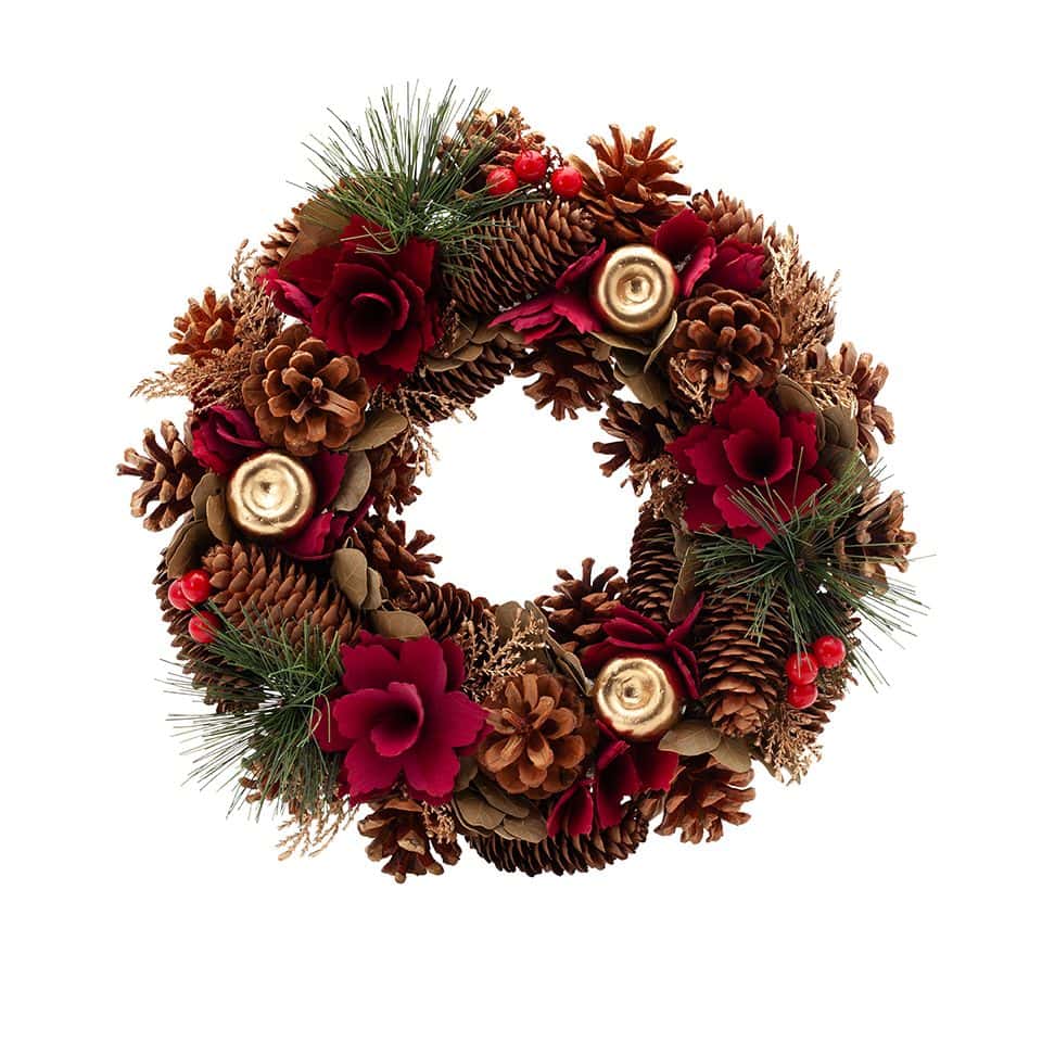 Elegant Julkrans i Guld