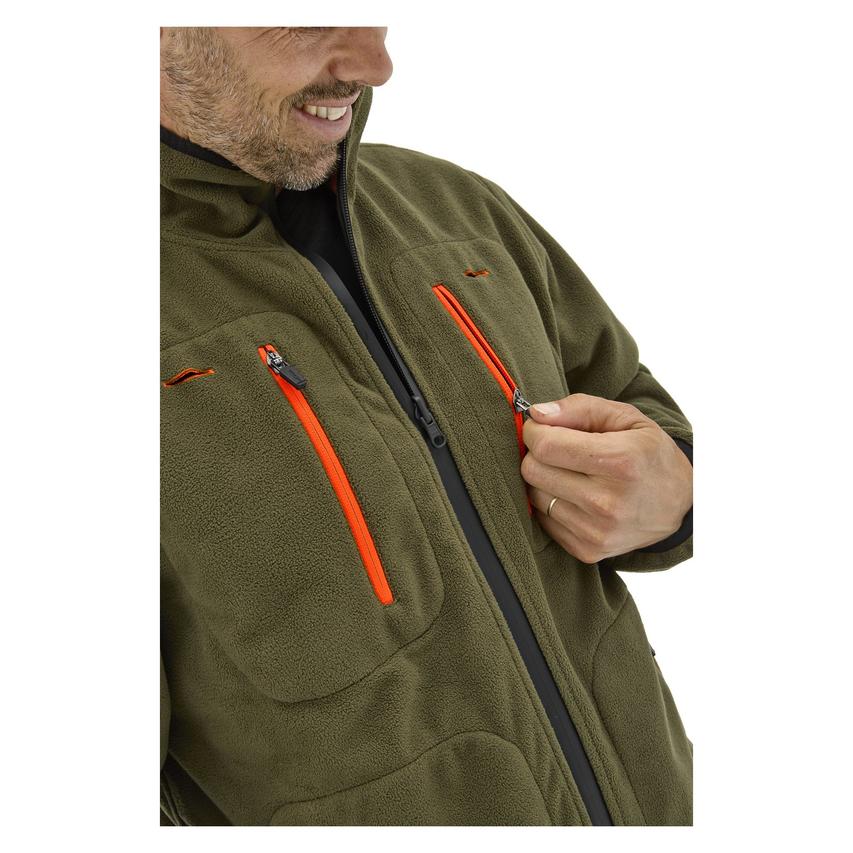 Vind- och vattentät fleecejacka herr