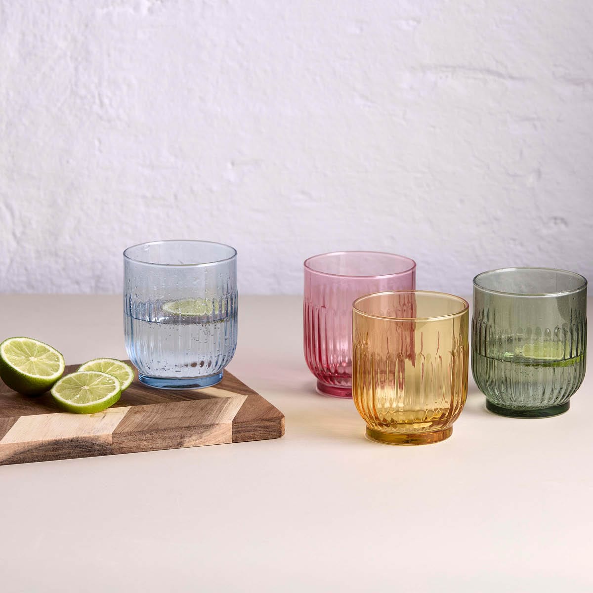 Modern House Aqua Vattenglas 6-pack Klar