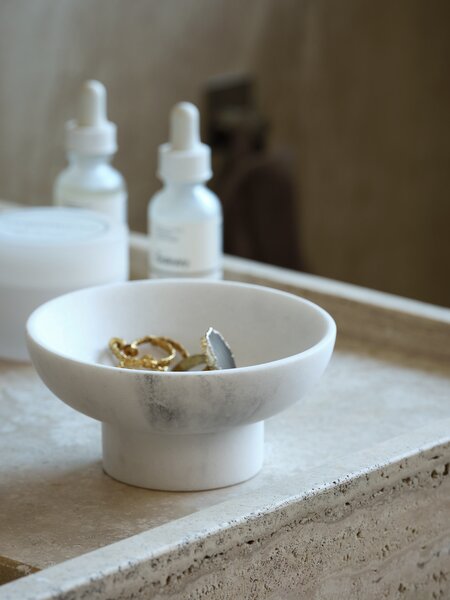 Dekorativ marmoreffekt skål BERGHEM Ø12xH6cm