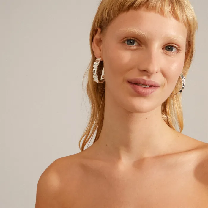 Pilgrim Julita Silverpläterade Örhängen