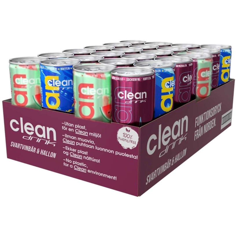 Clean Drink 24-pack Mixflak 330 ml