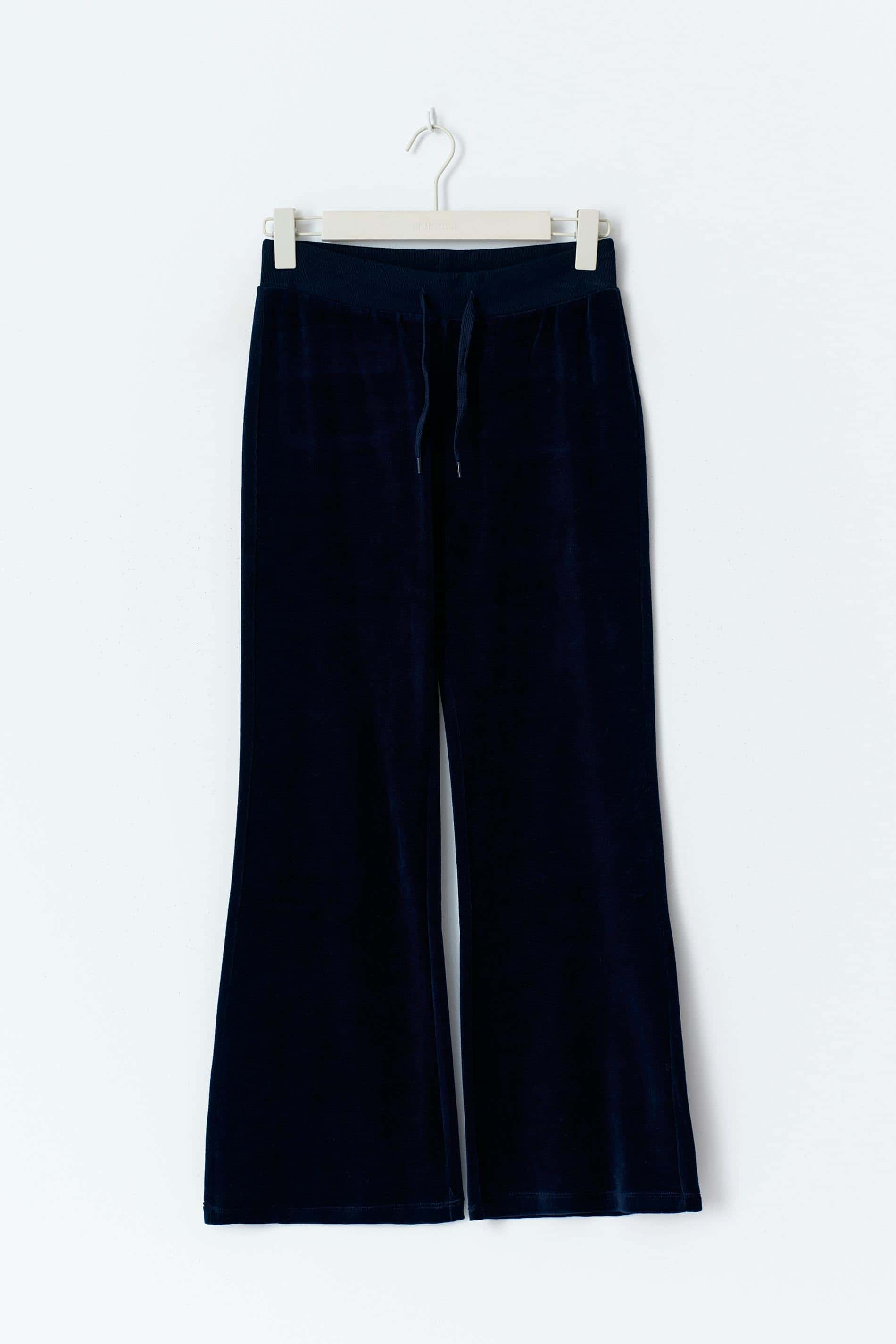 Y Velour Trousers in Blue