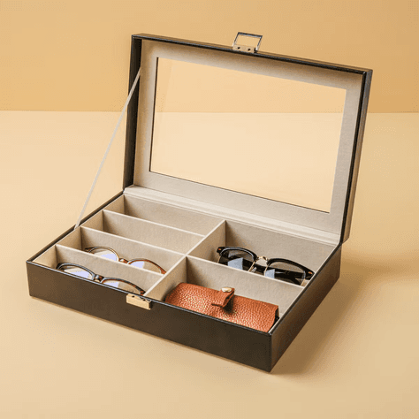 Elegant makeupförvaring för organiserad stil