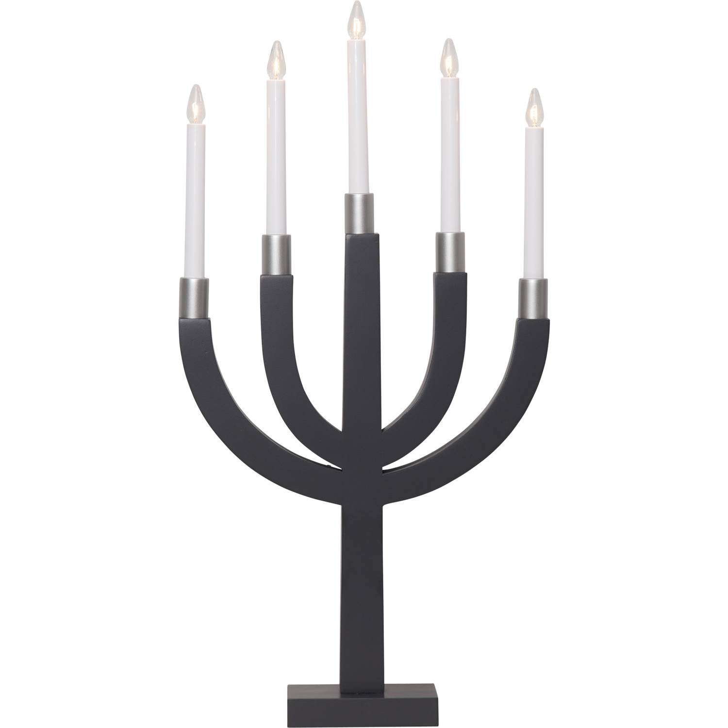 Selma Beige 5-armad Adventsljusstake