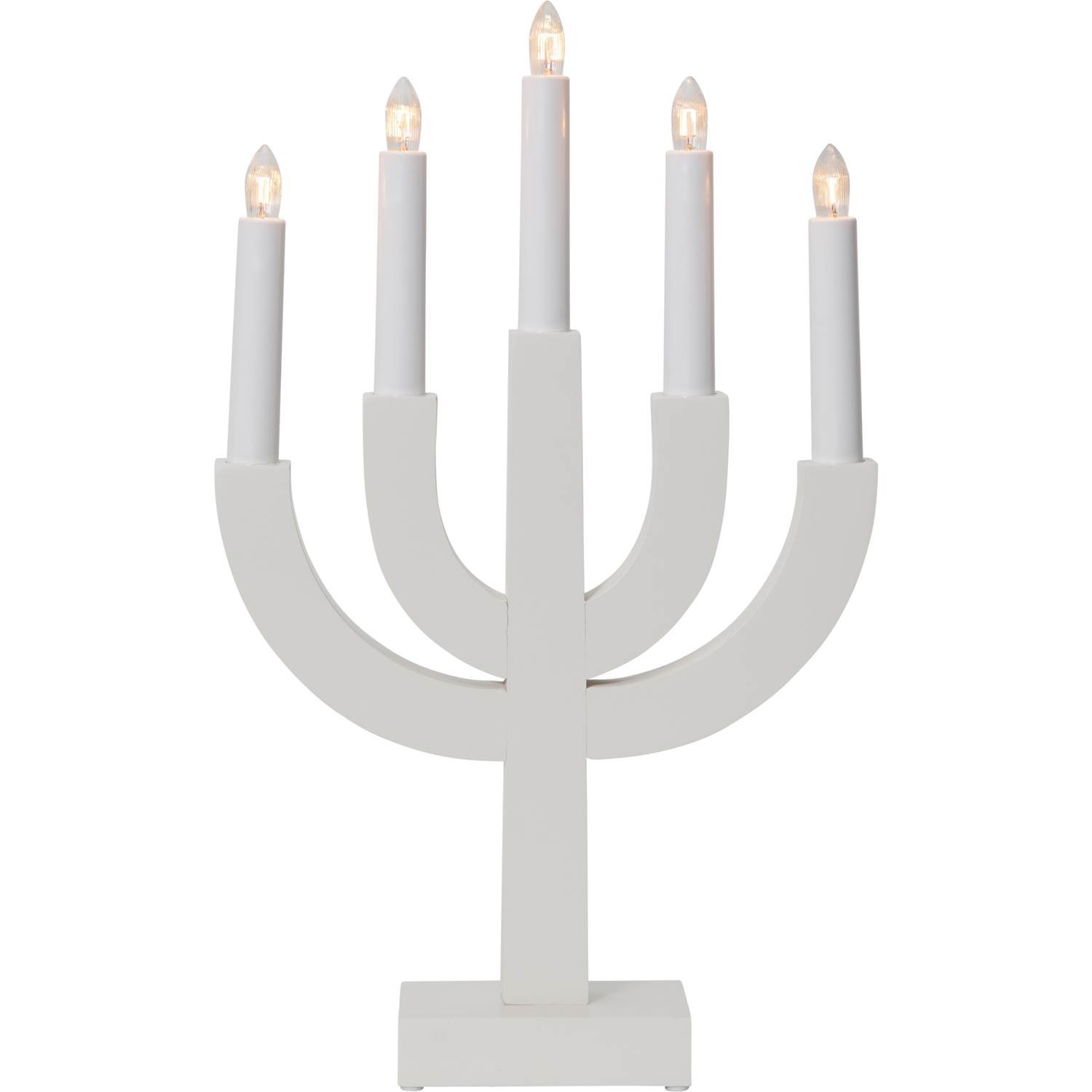 Selma Beige 5-armad Adventsljusstake