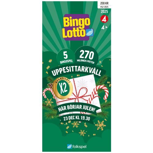 Skicka en uppesittarkväll-Bingolott X2 – Mobila Presentkort