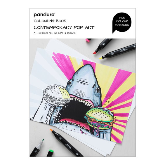 Målarbok Happiness Blooms, 40 Ark