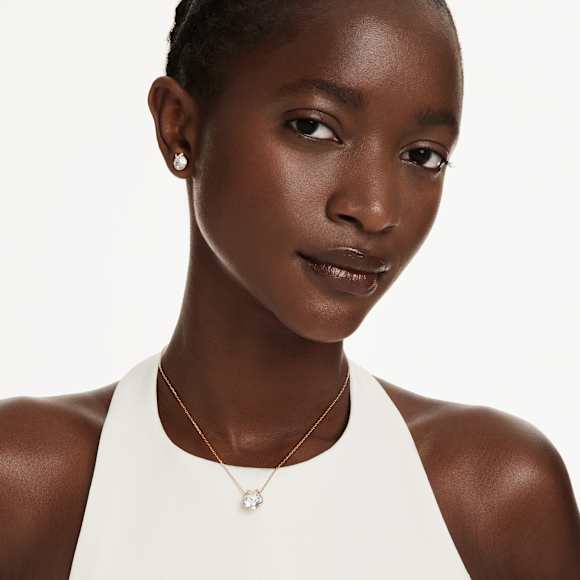 Bella V Set Vit Roséguld Swarovski