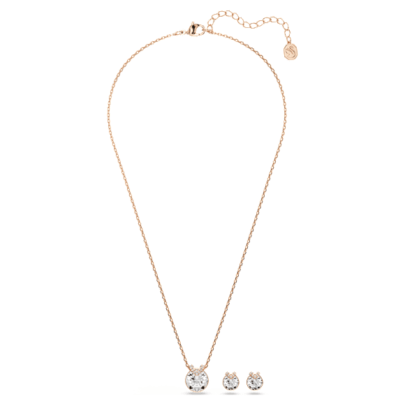Bella V Set Vit Roséguld Swarovski
