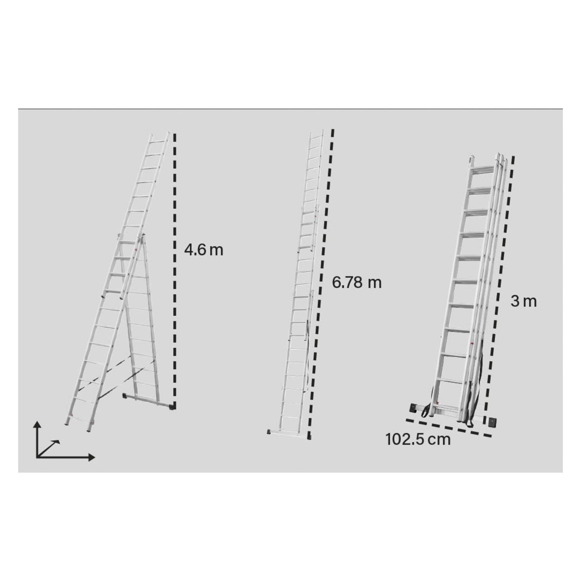 Kombinationsstege 3x11 steg 6,78 m
