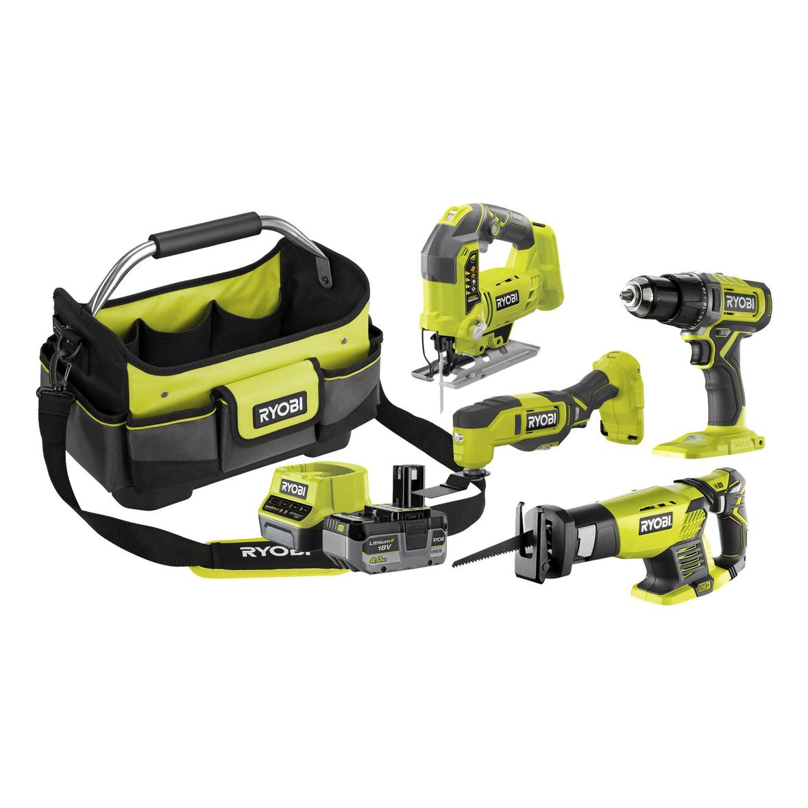 Ryobi ONE+ 18 V Verktygspaket 7 Delar