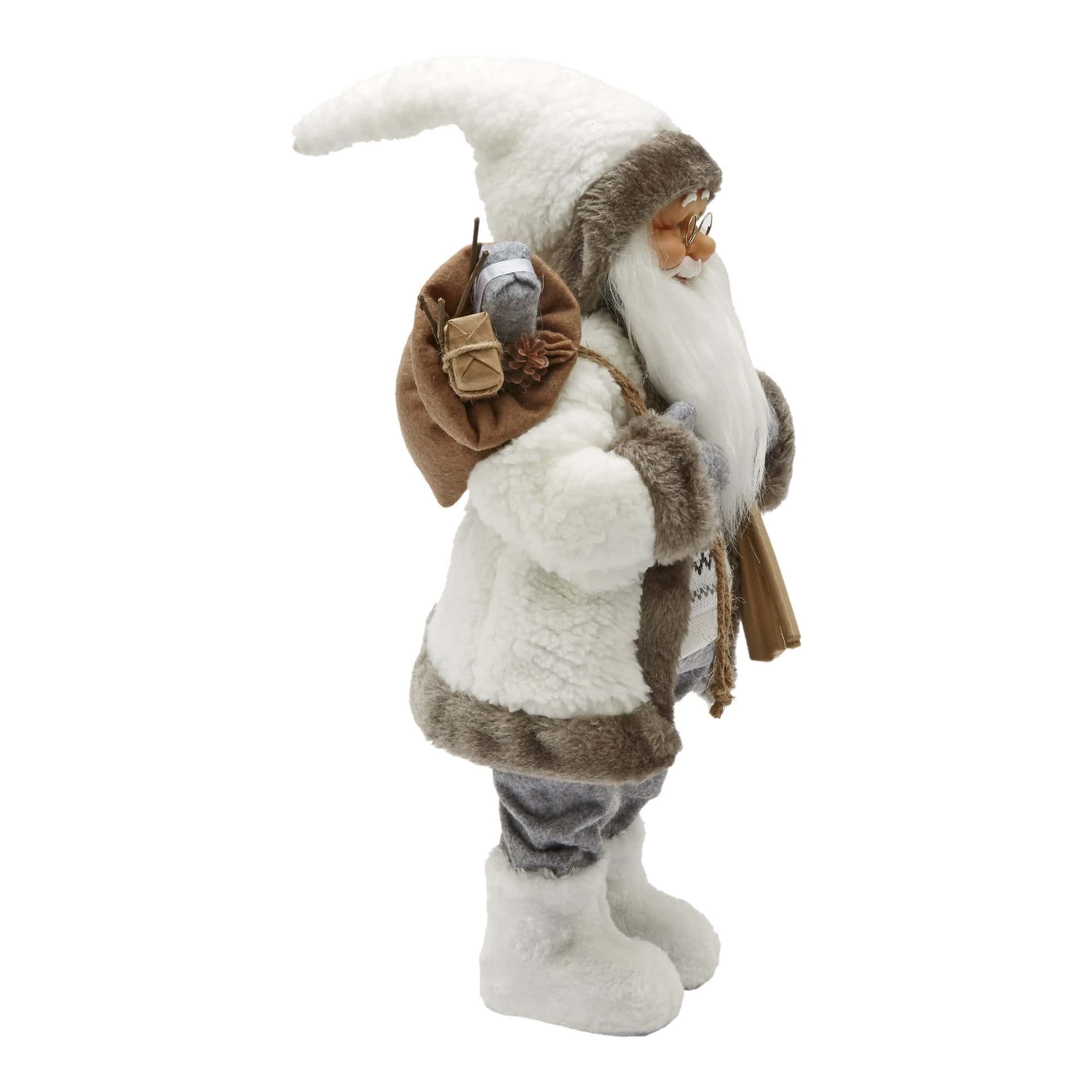 Tomtefigur med Skidor 45 cm