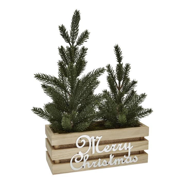 Dekorativa Granar i Elegant Trälåda