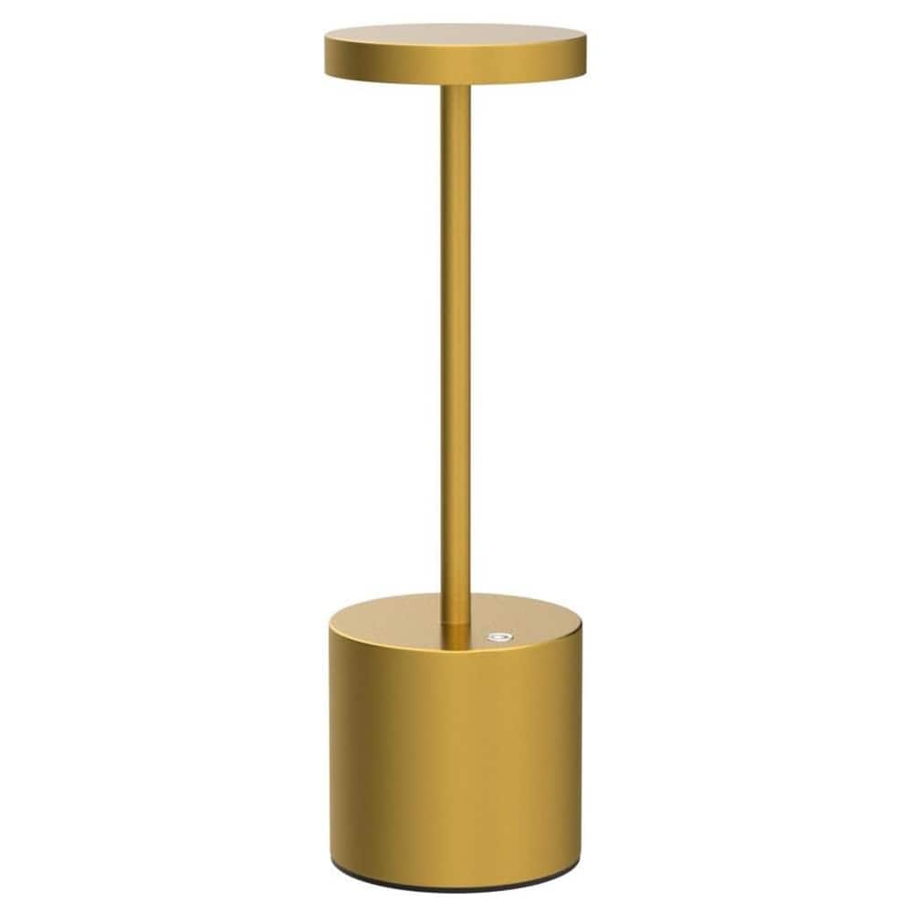 Elegant LED-bordslampa i guld med USB