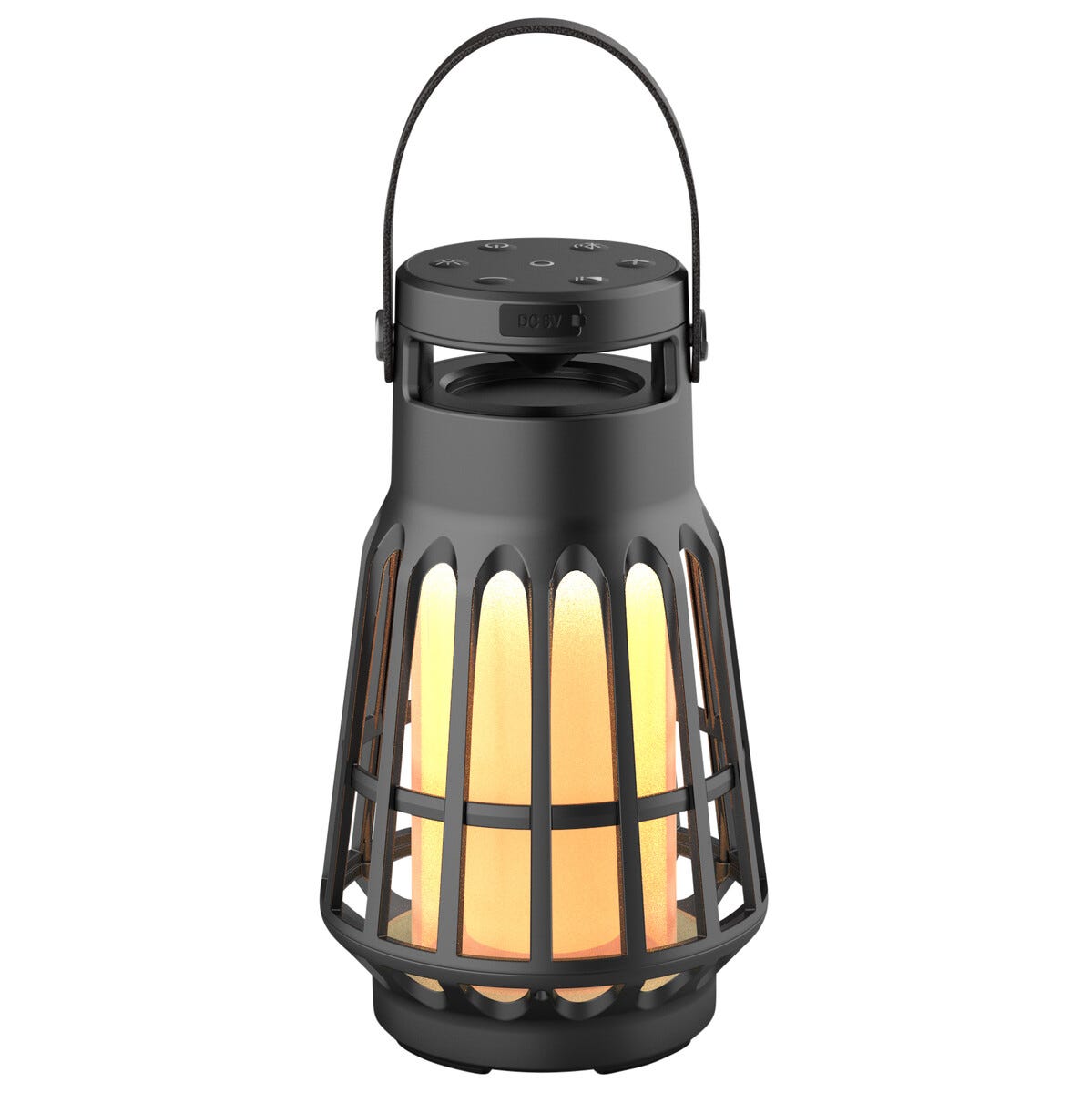 Bärbar vattentålig campinglampa med högtalare