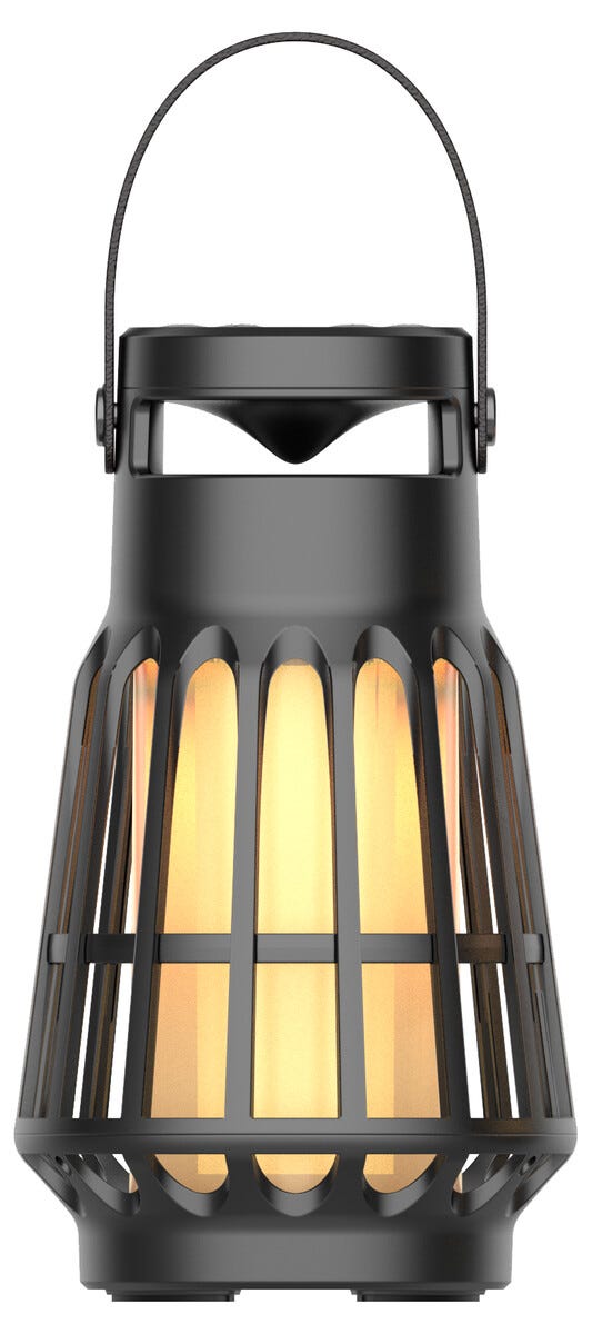 Bärbar vattentålig campinglampa med högtalare