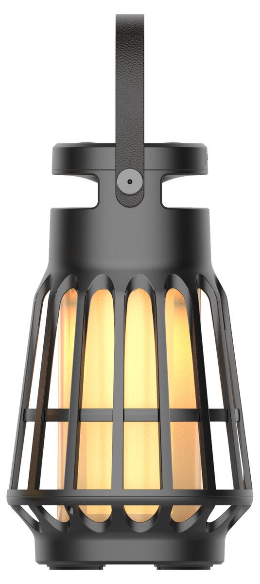 Bärbar vattentålig campinglampa med högtalare