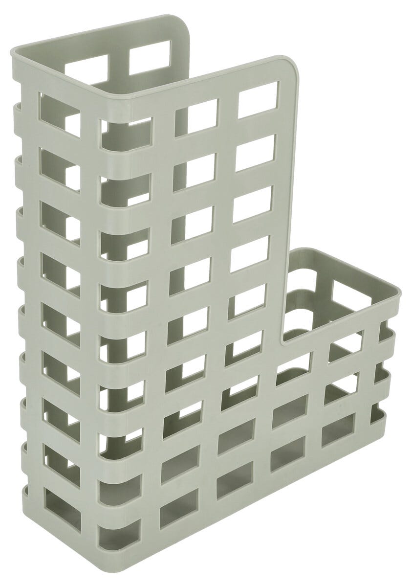 Kontorskit med tidskriftsamlare och brevkorg