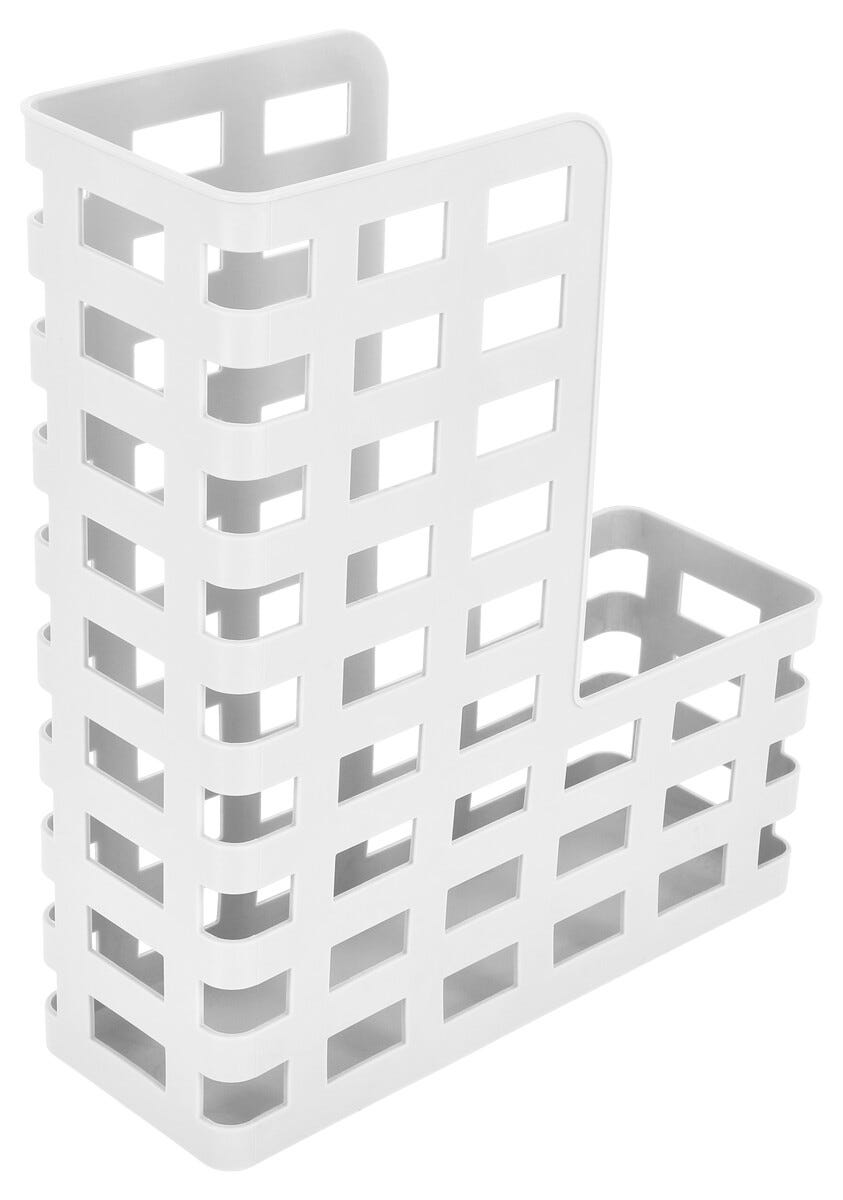 Kontorskit med tidskriftsamlare och brevkorg