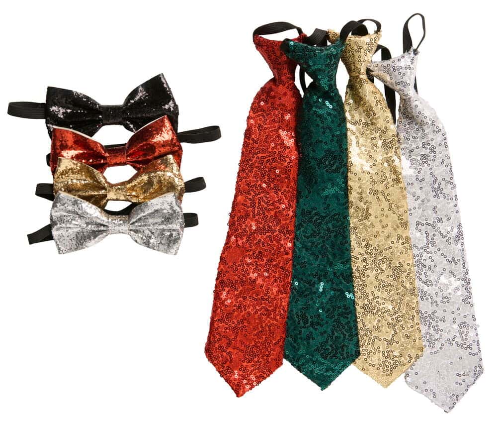 Juliga paljettaccessoarer för fest