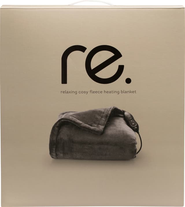 re. värmefilt i fleece svart 130x160