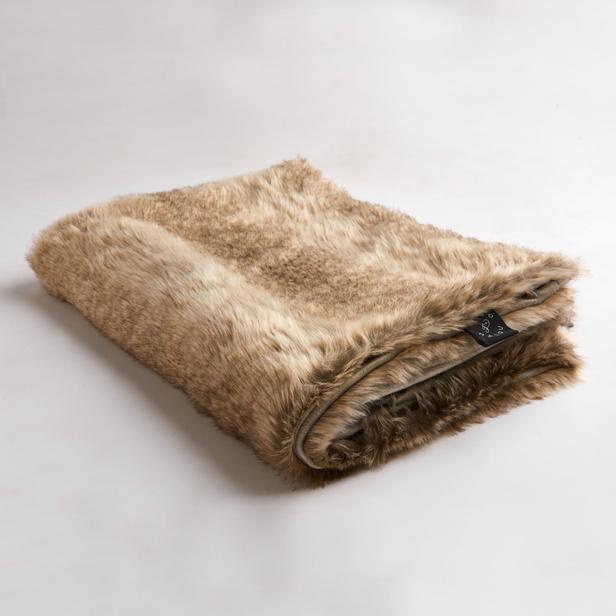 Mjuk Brun Hundfilt i Päls S