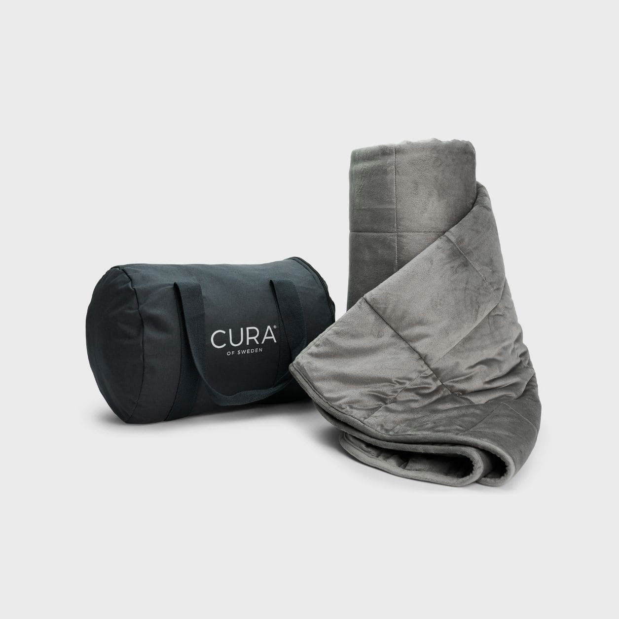 CURA Minky Grå Tyngdfilt 140x200 6kg