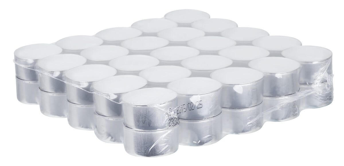 Värmeljus 50-pack av 100% stearin