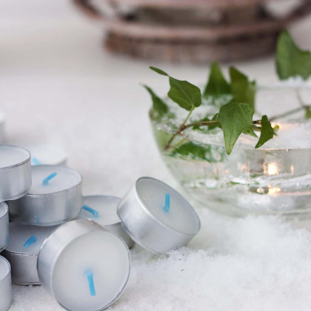 Liljeholmens vita värmeljus 75-pack