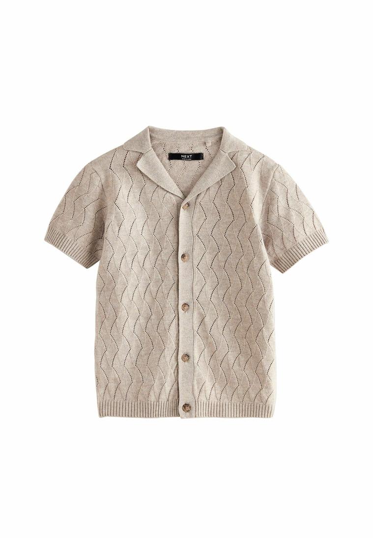 Regular Fit Stone Beige Cardigan Set