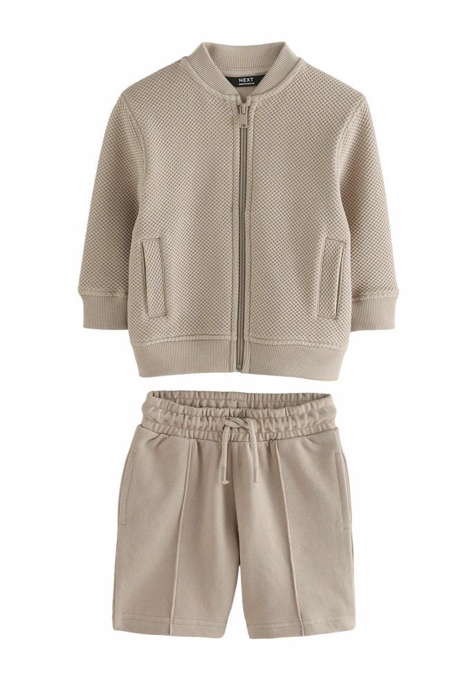 Regular Fit Stone Beige Cardigan Set