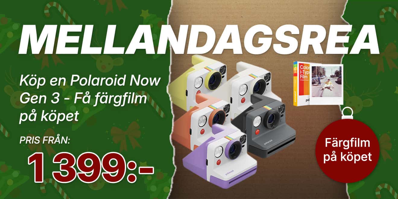 Polaroid Now Gen 3 med gratis film