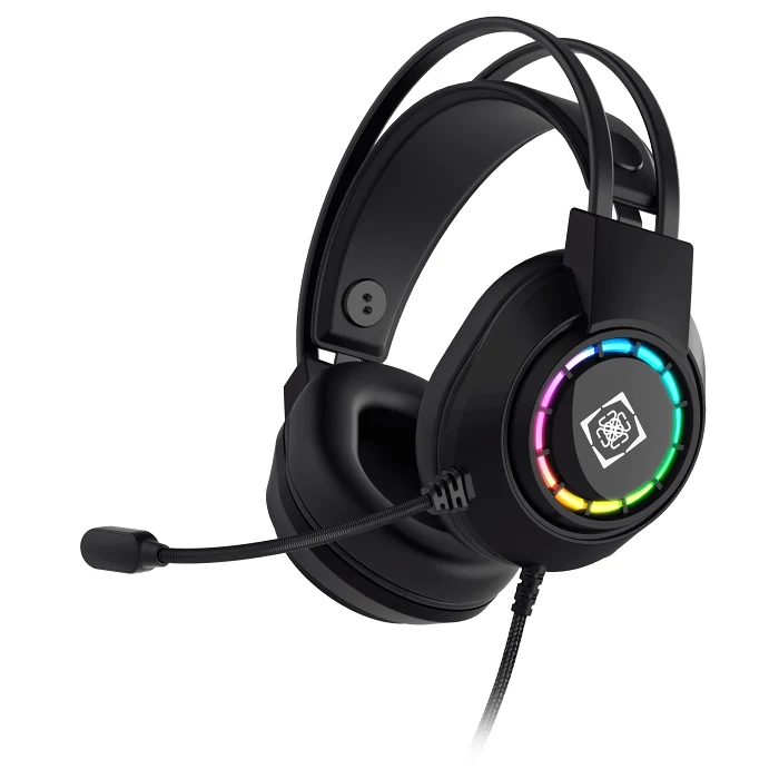 Trådade Gaminghörlurar med RGB-belysning