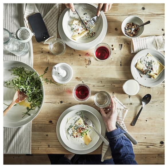 SANDSKÄDDA skål ljust gråbeige 14 cm