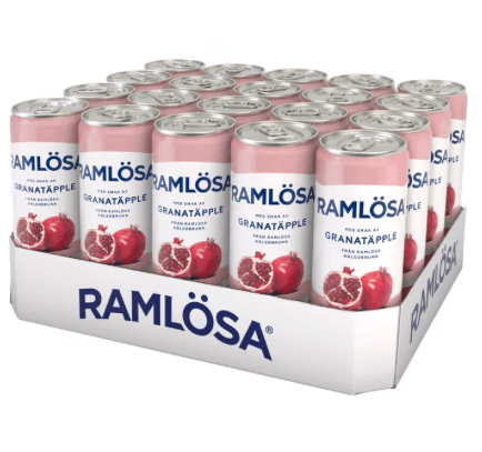 Ramlösa Granatäpple kolsyrat vatten 20-pack