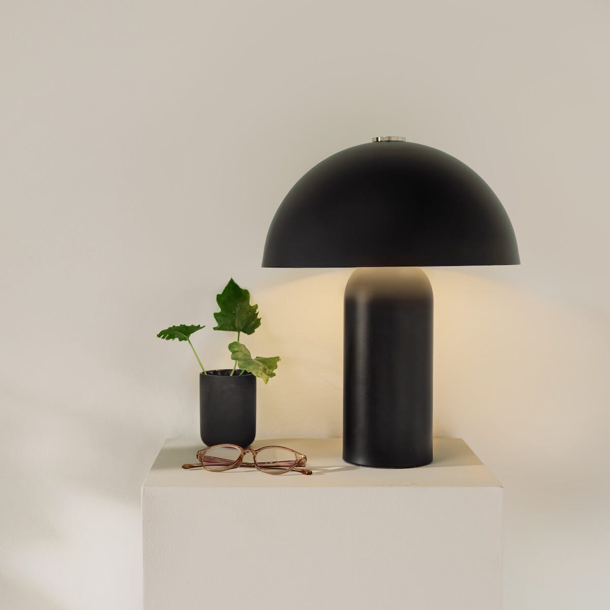 Svamplampa i glas, 40 cm