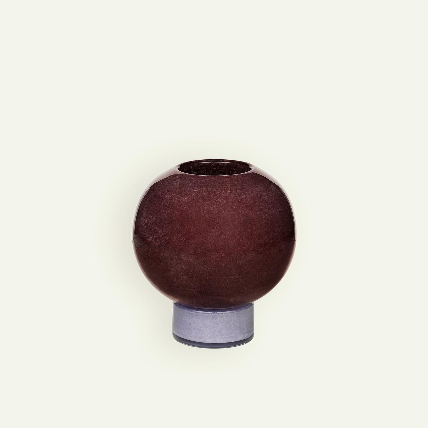 Broste Copenhagen Mari Vase Puce Red