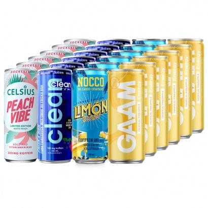 24 x Energidryck Mixflak Andrahandssortering