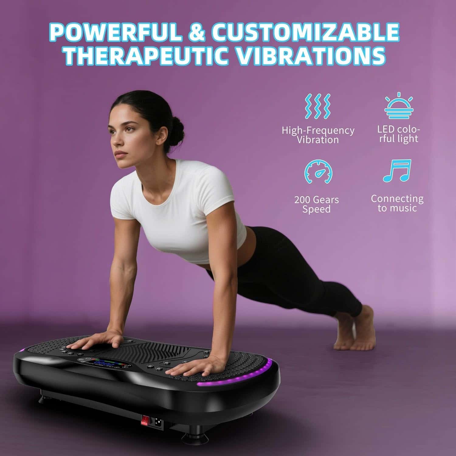 Vibrationsplattform för helkroppsträning hemma