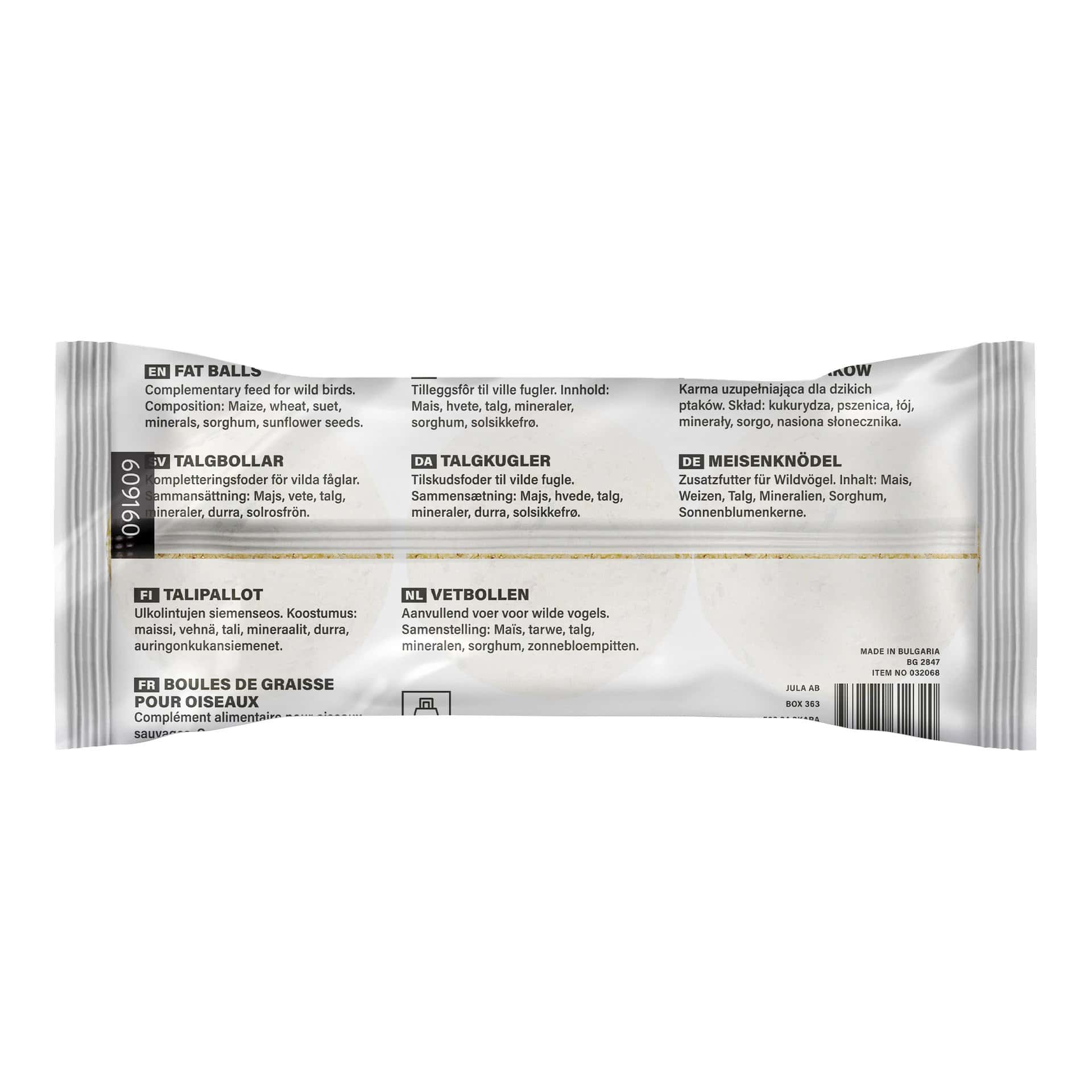 Talgbollar 3-pack för Vildfåglar 3x85 g