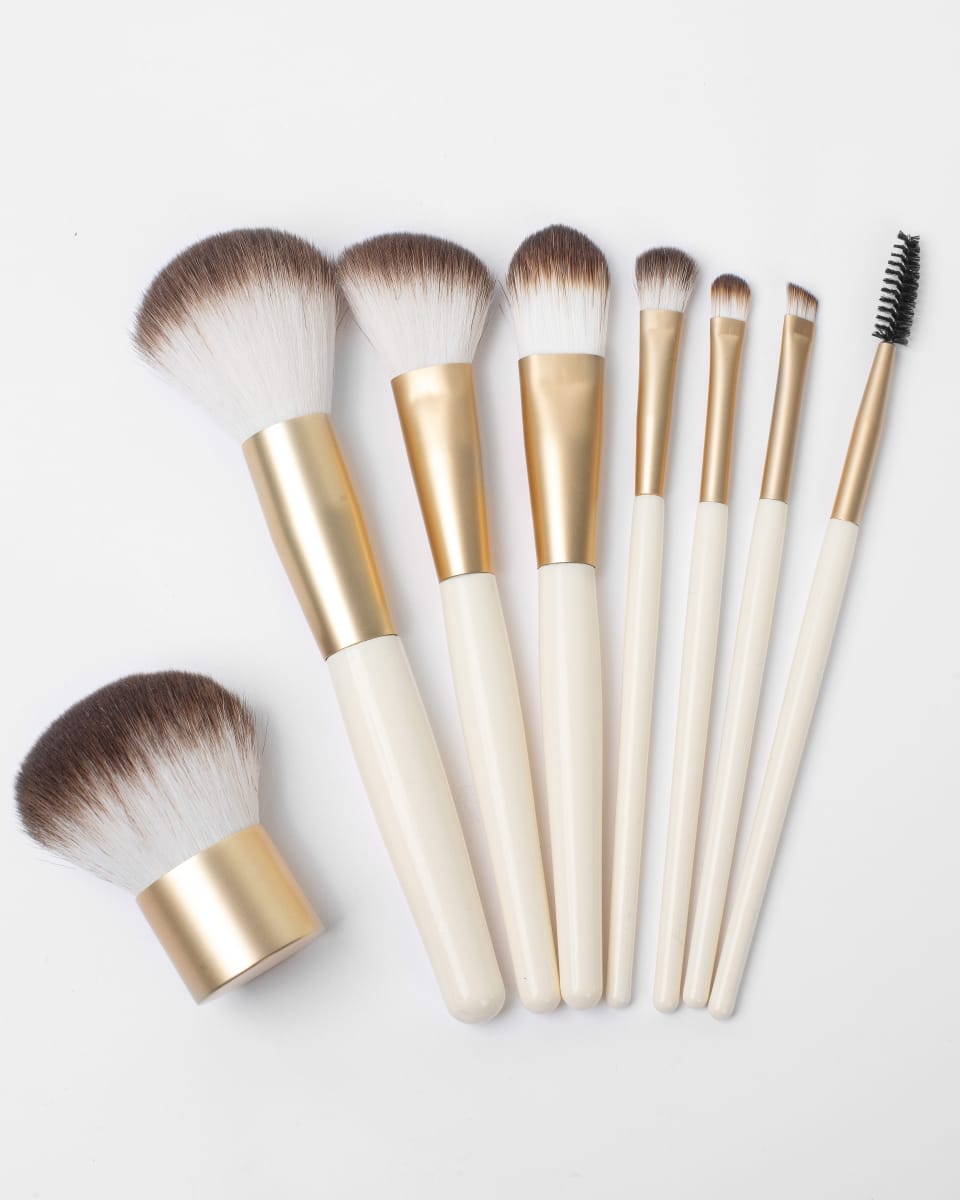 Sminkborstset i högkvalitativt syntethår