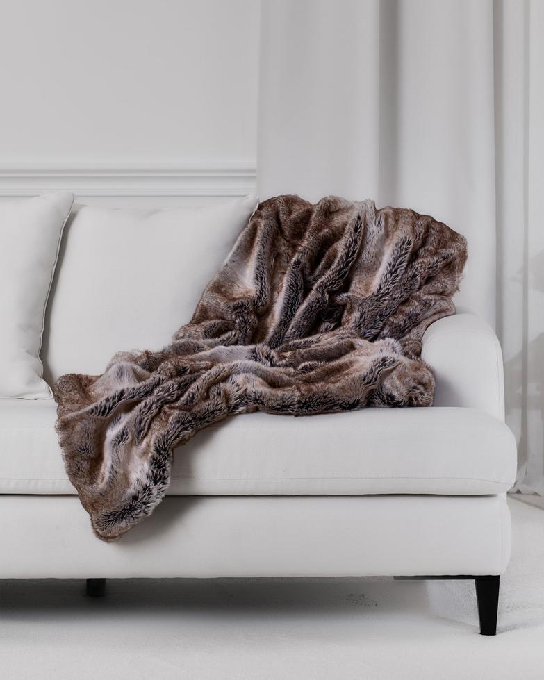 Aspen Pläd Wolf i Lyxig Fleece