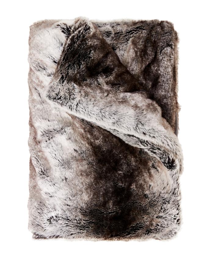 Aspen Pläd Wolf i Lyxig Fleece