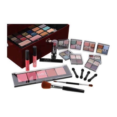 Make-up-väska Velvety Dark Berry Set