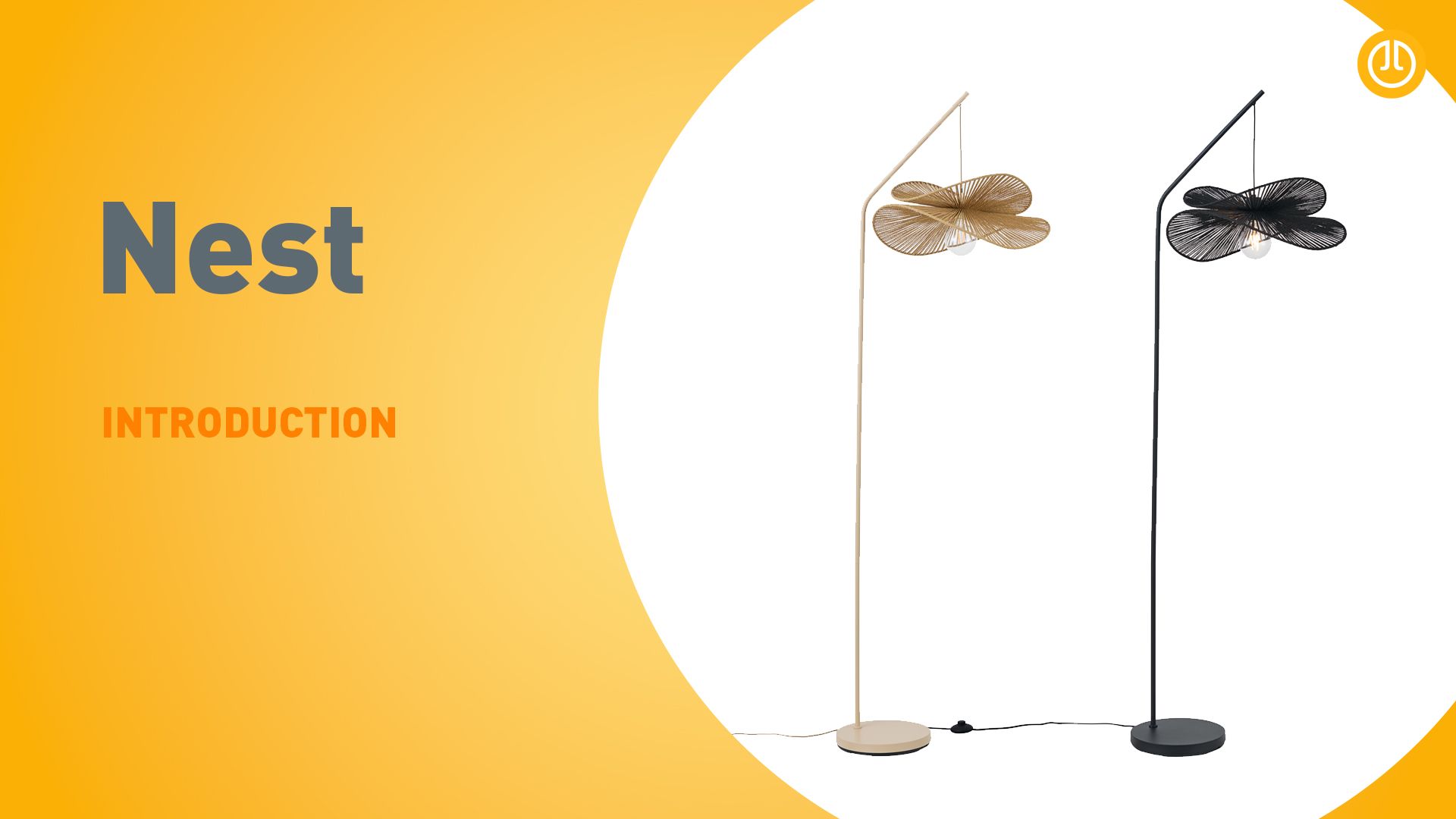 Art Deco Golvlampa Svart med Skärm